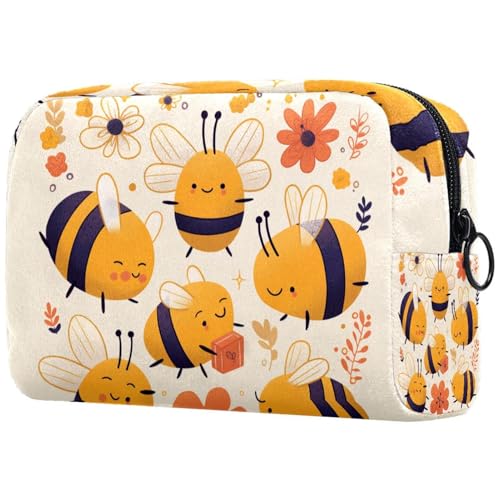 Kosmetiktasche Süße Honigbiene Reisekosmetiktasche Makeup Organizer Case Für Frauen von HXYWQA