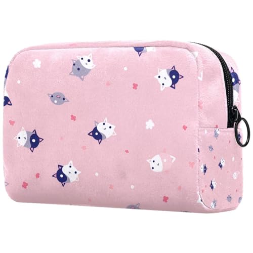 Kosmetiktasche Süße Katzen Muster Reisekosmetiktasche Makeup Organizer Case Für Frauen von HXYWQA