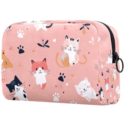 Kosmetiktasche Süße Katzen Muster Reisekosmetiktasche Makeup Organizer Case Für Frauen Kosmetiktasche Süße Katzen Muster Reisekosmetiktasche Makeup Organizer Case Für Frauen von HXYWQA