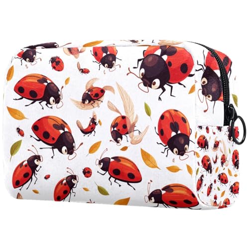 Kosmetiktasche Süße Marienkäfer Reisekosmetiktasche Makeup Organizer Case Für Frauen von HXYWQA