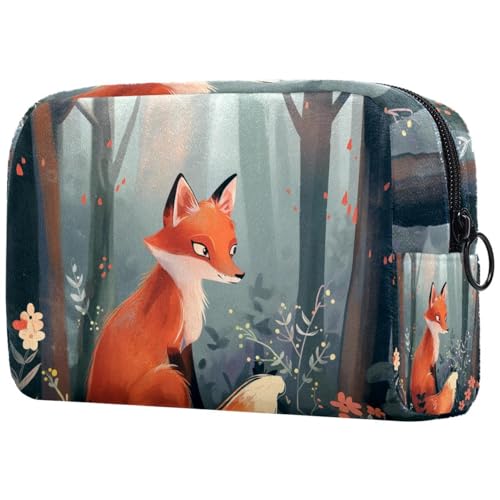 Kosmetiktasche Süßer Frosch Spielt Gitarre Schmetterling Mond Reisekosmetiktasche Makeup Organizer Case Für Frauen Kosmetiktasche Süßer Frosch Spielt Gitarre Schmetterling Mond Reisekosmetiktasche Makeup Organizer Case Für Frauen von HXYWQA