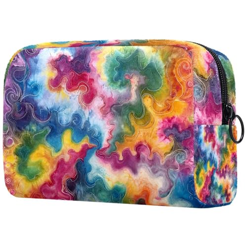 Kosmetiktasche Tie Dye Regenbogenfarben Muster Reisekosmetiktasche Makeup Organizer Case Für Frauen Kosmetiktasche Tie Dye Regenbogenfarben Muster Reisekosmetiktasche Makeup Organizer Case Für Frauen von HXYWQA