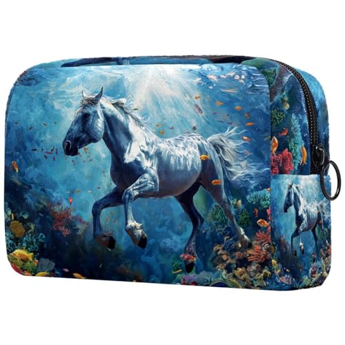 Kosmetiktasche Tier Schwimmend Wasser Reisekosmetiktasche Makeup Organizer Case Für Frauen Kosmetiktasche Tier Schwimmend Wasser Reisekosmetiktasche Makeup Organizer Case Für Frauen von HXYWQA