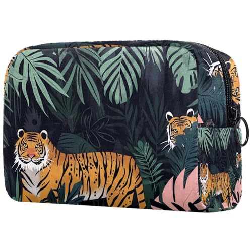 Kosmetiktasche Tiger Im Dschungel Reisekosmetiktasche Makeup Organizer Case Für Frauen von HXYWQA