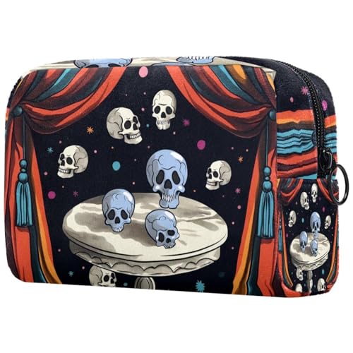Kosmetiktasche Totenkopfmuster Reisekosmetiktasche Makeup Organizer Case Für Frauen Kosmetiktasche Totenkopfmuster Reisekosmetiktasche Makeup Organizer Case Für Frauen von HXYWQA