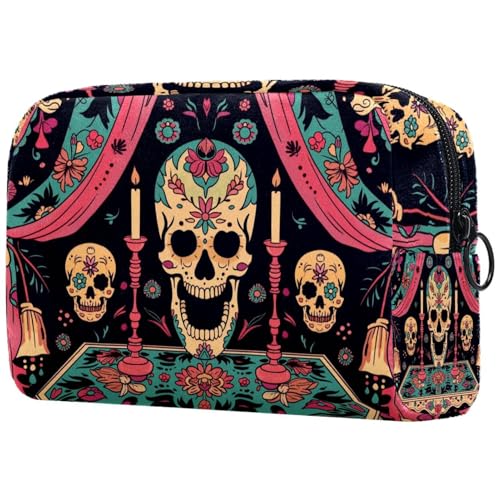 Kosmetiktasche Totenkopfmuster Reisekosmetiktasche Makeup Organizer Case Für Frauen Kosmetiktasche Totenkopfmuster Reisekosmetiktasche Makeup Organizer Case Für Frauen von HXYWQA