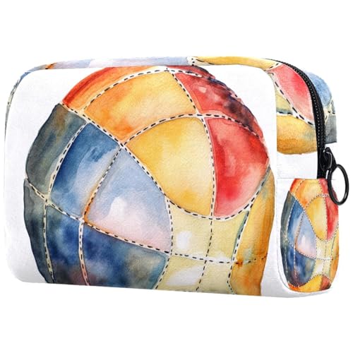 Kosmetiktasche Volleyball Aquarell Reisekosmetiktasche Makeup Organizer Case Für Frauen von HXYWQA