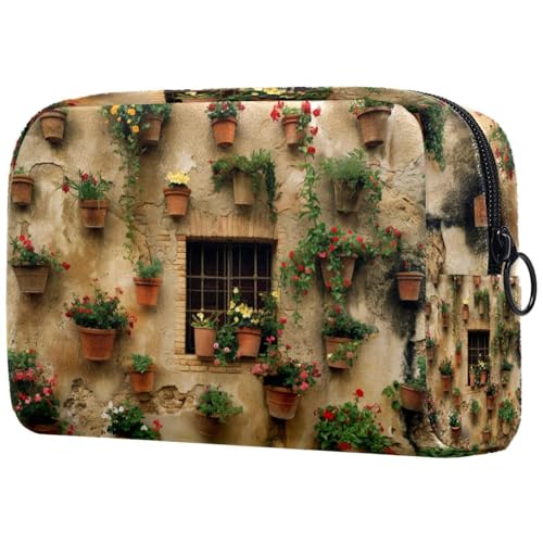 Kosmetiktasche Wand Mit Blumentöpfen Reisekosmetiktasche Makeup Organizer Case Für Frauen Kosmetiktasche Wand Mit Blumentöpfen Reisekosmetiktasche Makeup Organizer Case Für Frauen von HXYWQA