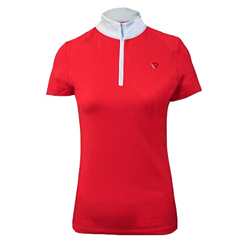 HY - DynaMizs Präsentationshemd für Damen, Rot, weiß, X-Large von HY