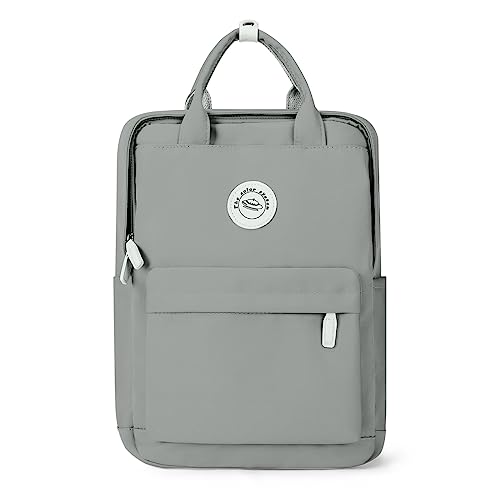 HYC00 Rucksack Mädchen Teenager Jungen Schulrucksack 14 Zoll Laptop Schulranzen Leichtgewicht Schultaschen, Reisen Rucksack für Damen Herren,A-Hell Grau von HYC00