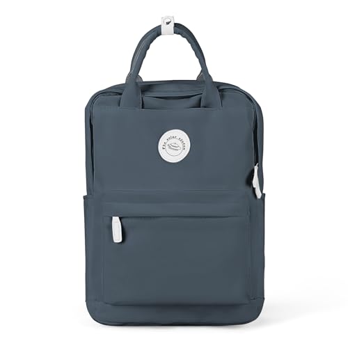 HYC00 Rucksack Mädchen Teenager Jungen Schulrucksack 14 Zoll Laptop Schulranzen Leichtgewicht Schultaschen, Reisen Rucksack für Damen Herren,Dunkelgrau von HYC00