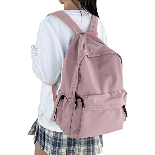 HYC00 Schulrucksack Damen, Causal Travel Schultaschen 14 Zoll Laptop Rucksack für Mädchen im Teenageralter Leichter Rucksack Wasserabweisend Bookbag College Boys Men Work Daypack,Lila von HYC00