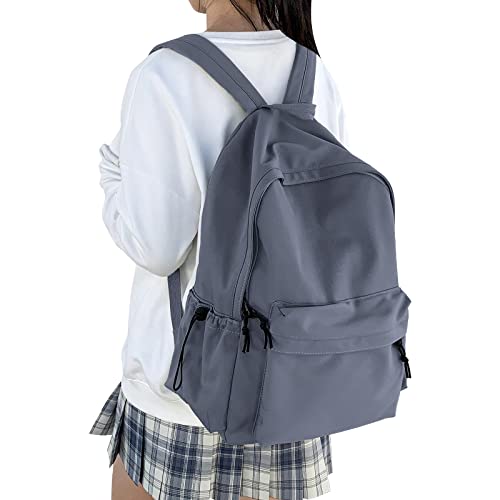 HYC00 Schulrucksack Damen, Causal Travel Schultaschen 14 Zoll Laptop Rucksack für Mädchen im Teenageralter Leichter Wasserabweisend Bookbag College Boys Men Work Daypack,Blau Lila von HYC00