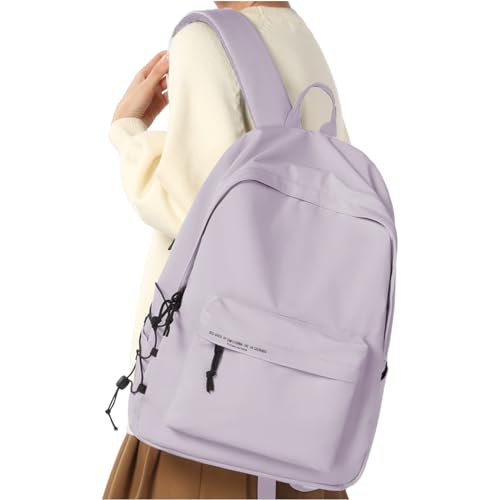 HYC00 Schulrucksack Mädchen Teenager Causal Travel Schultaschen,Leichte Rucksack Damen Schultasche Schulrucksack Mädchen Laptop Rucksack Schule Teen Wasserdichter Schultaschen College Bookbag,Lila von HYC00