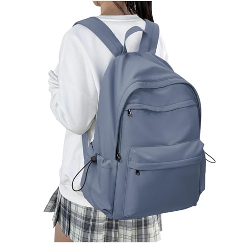 HYC00 Schulrucksack Teenager Mädchen Schultaschen Causal Daypacks Damen College Rucksack Leichter Rucksack Mädchen Teenager Schule Schultasche Wasserdicht Laptop Rucksack 14 zoll Backpack,Blau Lila von HYC00