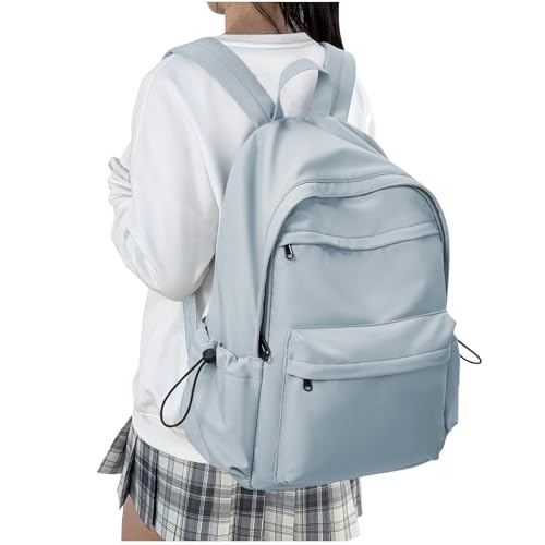 HYC00 Schulrucksack Teenager Mädchen Schultaschen Causal Daypacks Damen College Rucksack Leichter Rucksack Mädchen Teenager Schule Schultasche Wasserdicht Laptop Rucksack Damen 14 zoll Backpack,Blau von HYC00