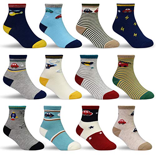 HYCLES Baby Socken - 12 Paar Anti Rutsch Socken Kind ABS Socken Kinder Stoppersocken Kinder Baby Jungen Mädchen Kinder Kleinkind 07 Luftfahrzeuge für 6-12 Monate HYCLES Baby Socken - 12 Paar Anti Rutsch Socken Kind ABS Socken Kinder Stoppersocken Kinder Baby Jungen Mädchen Kinder Kleinkind 07 Luftfahrzeuge für 6-12 Monate von HYCLES