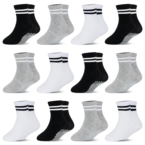 HYCLES Stoppersocken Kinder - 12 Paar ABS Socken Kinder Baby Jungen Kleinkind Rutschfeste Socken Antirutsch Socken Mädchen für 5-7 Jahre HYCLES Stoppersocken Kinder - 12 Paar ABS Socken Kinder Baby Jungen Kleinkind Rutschfeste Socken Antirutsch Socken Mädchen für 5-7 Jahre von HYCLES