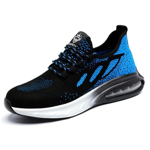 HYCOPROT Sicherheitsschuhe Herren Damen Stahlkappe Sneaker Leicht Atmungsaktiv Arbeitsschuhe Stahlkappenschuhe Rutsch von HYCOPROT