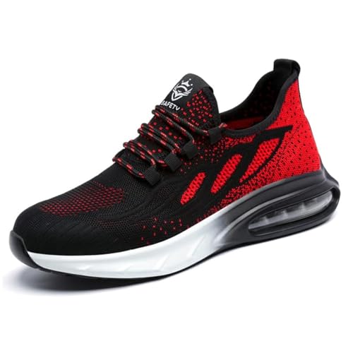 HYCOPROT Sicherheitsschuhe Herren Damen Stahlkappe Sneaker Leicht Atmungsaktiv Arbeitsschuhe Stahlkappenschuhe Rutsch von HYCOPROT