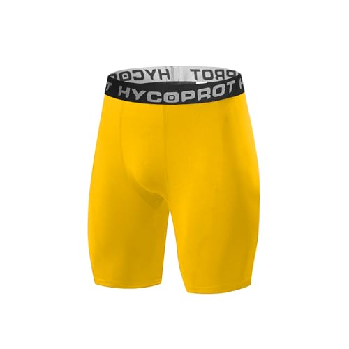 HYCOPRTO Men's Compression Shorts, Quick-Drying Baselayer Underwear, Short Running Underwear, Breathable Tights, Functional Underwear, Football Cycling Shorts von HYCOPROT