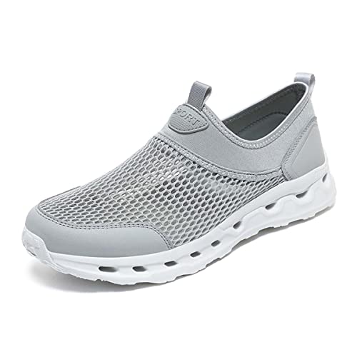 HYDLONGR Herren Damen Leichtgewichtige Atmungsaktive Schnell Trocknende Wading Schuhe Wasser Sport Amphibien Schuhe Barfuß Schuhe Grey-37 von HYDLONGR