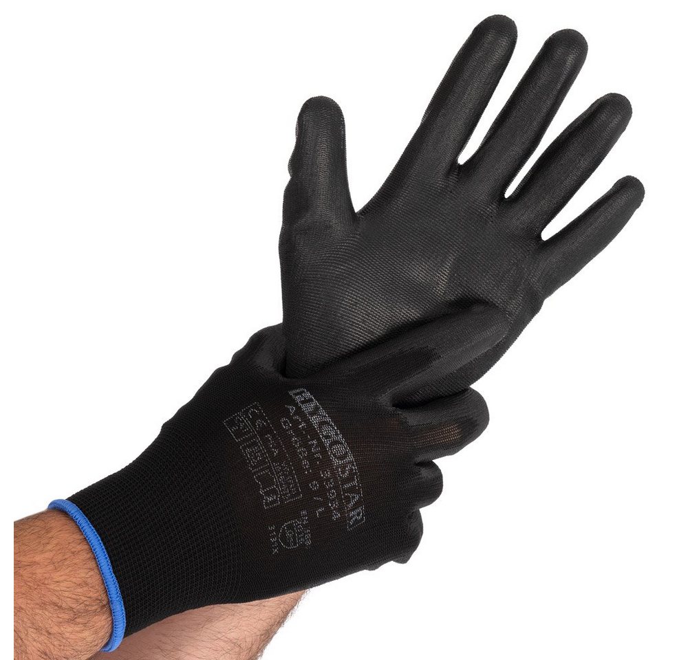 HYGOSTAR Arbeitshandschuhe 12 Paar Nylonhandschuhe beschichtet BLACK ACE Gr. M/8 HYGOSTAR Arbeitshandschuhe 12 Paar Nylonhandschuhe beschichtet BLACK ACE Gr. M/8 von HYGOSTAR