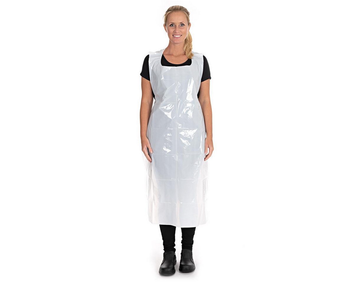 HYGOSTAR Baumwollhandschuhe 23170 Einwegschürzen auf Rolle ca. 35 my weiß 125 x 70 cm LDPE glatt 5 von HYGOSTAR