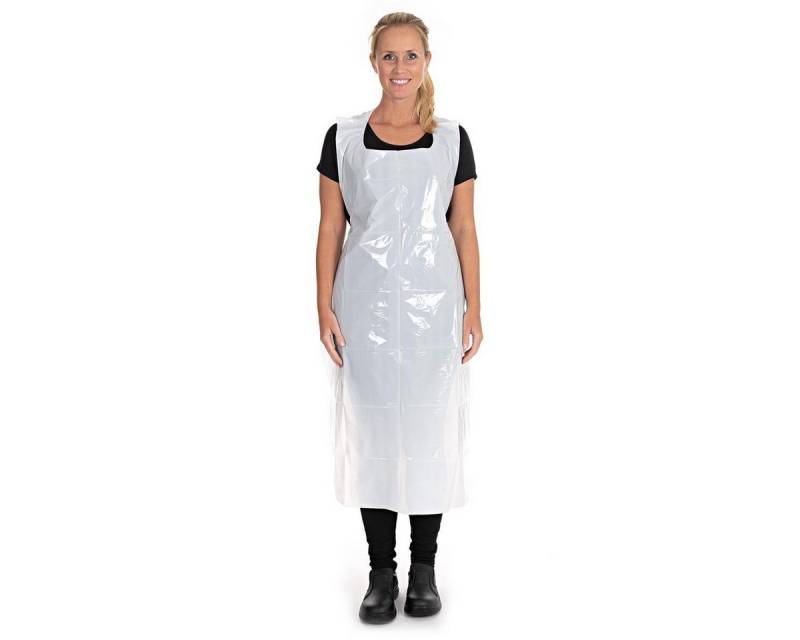 HYGOSTAR Baumwollhandschuhe 23170 Einwegschürzen auf Rolle ca. 35 my weiß 125 x 70 cm LDPE glatt 5 von HYGOSTAR