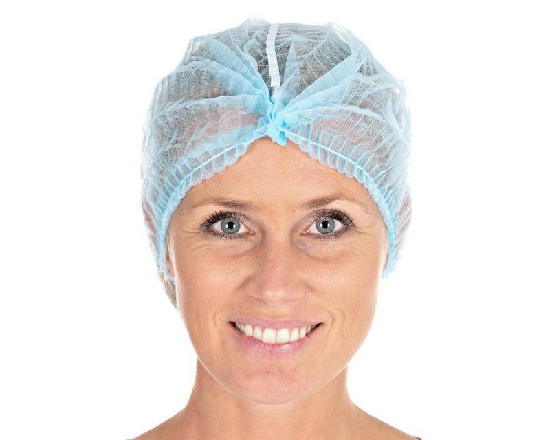 HYGOSTAR Baumwollhandschuhe Hygostar 1216 Klipphauben Detect blau ø 50 cm PP detektierbar Beutel von HYGOSTAR