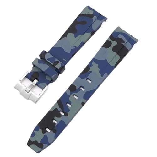 HYHJYMG 20 mm für Omega Swatch Moonswatch gebogenes Ende Silikon Gummi -Armband Frauen Sport Uhren -Band -Accessorie von HYHJYMG