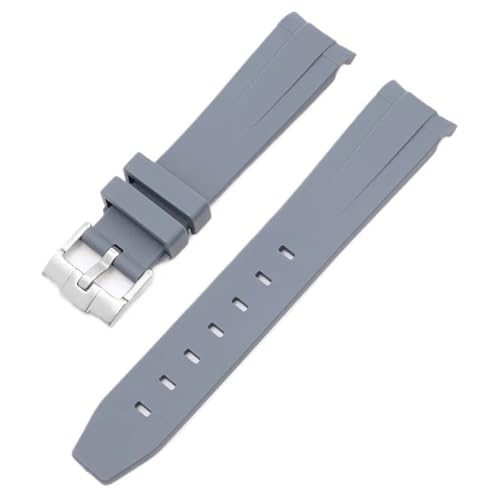 HYHJYMG 20 mm für Omega Swatch Moonswatch gebogenes Ende Silikon Gummi -Armband Frauen Sport Uhren -Band -Accessorie von HYHJYMG