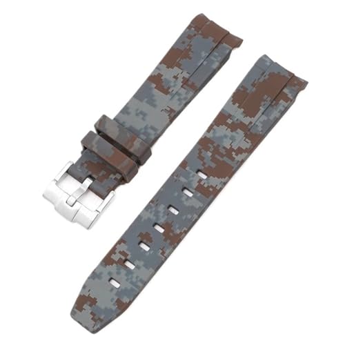 HYHJYMG 20 mm für Omega Swatch Moonswatch gebogenes Ende Silikon Gummi -Armband Frauen Sport Uhren -Band -Accessorie von HYHJYMG