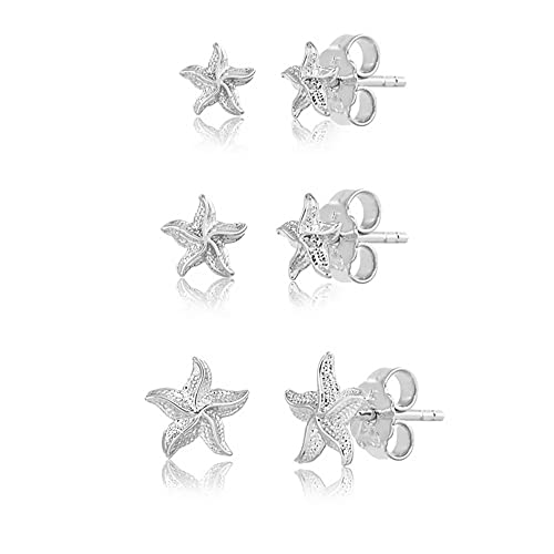 HYHJYMG 3 Paare winzige Seestarfischohrohrringe Sterling Silber Set für Frauen Mädchen süßer Star Knorpel 20G Stent Tragus Post Pin Hypoallergen piercing body juwelry zierlich Geschenke HYHJYMG 3 Paare winzige Seestarfischohrohrringe Sterling Silber Set für Frauen Mädchen süßer Star Knorpel 20G Stent Tragus Post Pin Hypoallergen piercing body juwelry zierlich Geschenke von HYHJYMG