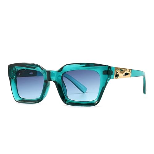 HYHJYMG Beliebte moderne Sonnenbrille Straßenfotografie beliebte Sonnenbrille für Damen, cyan, Einheitsgröße von HYHJYMG