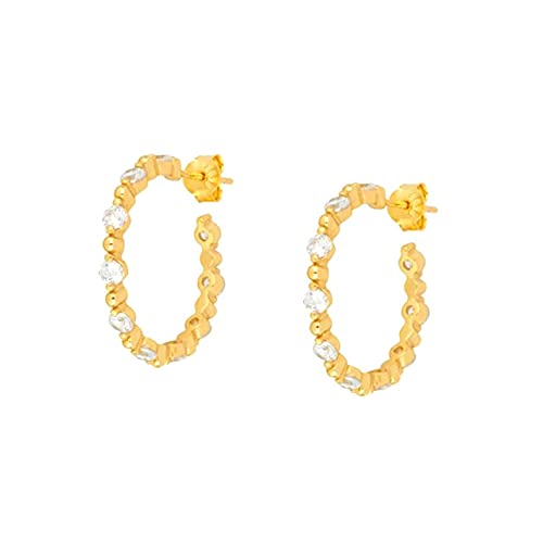 HYHJYMG Buntes Zirkonohrringe Bolzenohrring für Frauen durchdringende Ohrhörer Schmuck Pendientes von HYHJYMG