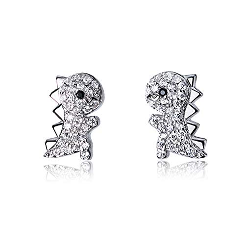 HYHJYMG Crystal Dinosaurier Ohrringe für Teen Girls 925 Sterling Silber Pave CZ kleine süße Drachen Tiernot Post Nickel kostenlos Schmuck Geburtstag Geschenke für Tochter Nichte HYHJYMG Crystal Dinosaurier Ohrringe für Teen Girls 925 Sterling Silber Pave CZ kleine süße Drachen Tiernot Post Nickel kostenlos Schmuck Geburtstag Geschenke für Tochter Nichte von HYHJYMG