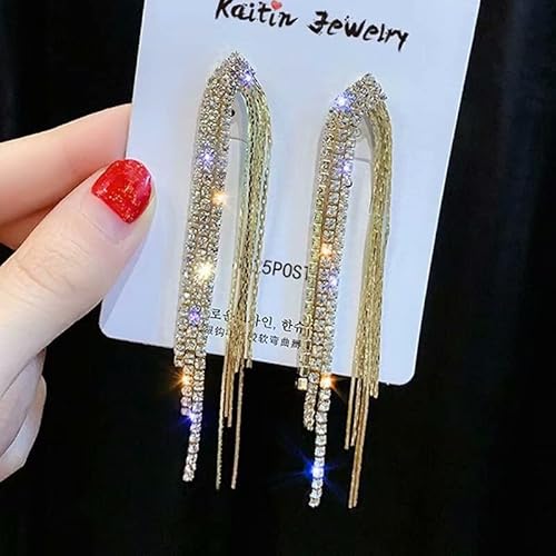 HYHJYMG Farbe übertriebene Quastenohrringe Ohrringe für Frauen Hochzeit Schmuck Geburtstag Geschenke von HYHJYMG