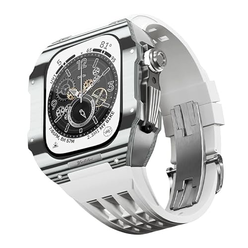 HYHJYMG Für 9 8 7 6 SE 5 4 Serie 44mm 45mm Uhren Band Mod Kit Männer von HYHJYMG