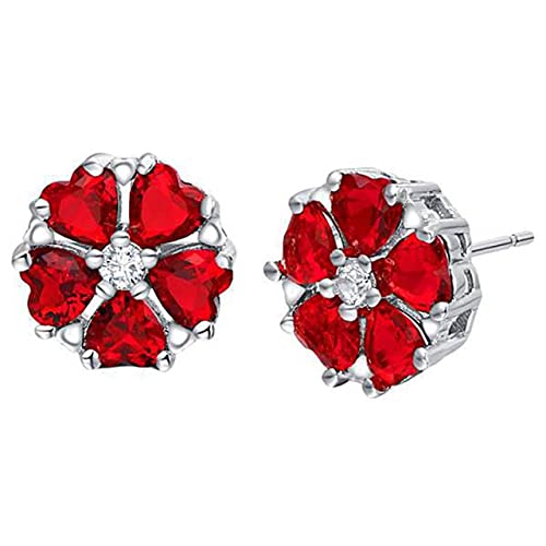 HYHJYMG Gestüt Ohrringe für Frauen 925 Schmuck Herzgeformte Edelsteine Fünf Herzinnen weibliche Ohrstifte Jubiläum Party HYHJYMG Gestüt Ohrringe für Frauen 925 Schmuck Herzgeformte Edelsteine Fünf Herzinnen weibliche Ohrstifte Jubiläum Party von HYHJYMG