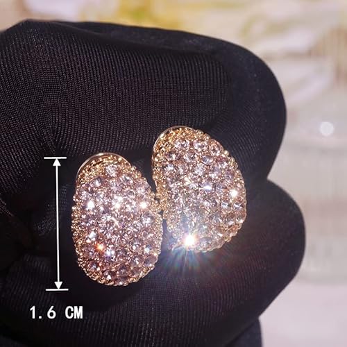 HYHJYMG Hochzeitsschmuck, geometrische Ohrringe für Frauen und funkelnde Diamanten für Frauen von HYHJYMG