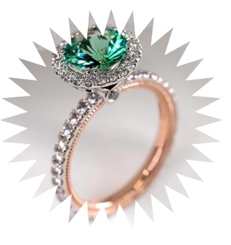 HYHJYMG Mädchen Produkte Ringe Ring Schmuck Damen Herren Versprechen Hochzeit Modisch Und Vielseitig Zirkonia Frauen Ring Geschenke, 32, A von HYHJYMG