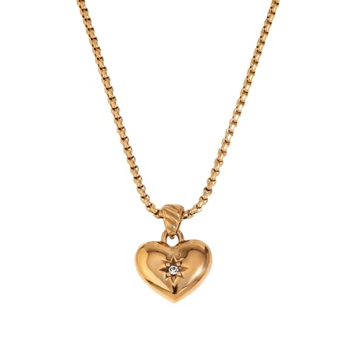 HYHJYMG Mädchen Schmuck Accessorie minimalistische süße Herz Halskette für Mädchen, einfache romantische süße Herz Charm Choker - Klassische Herz Halskette, Medaillon Halskette für Frauen Geburtstag HYHJYMG Mädchen Schmuck Accessorie minimalistische süße Herz Halskette für Mädchen, einfache romantische süße Herz Charm Choker - Klassische Herz Halskette, Medaillon Halskette für Frauen Geburtstag von HYHJYMG