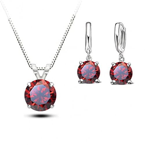 HYHJYMG Ohrringe Set gepunktete Kristall für Frauen Freundin Valentine 925 von HYHJYMG