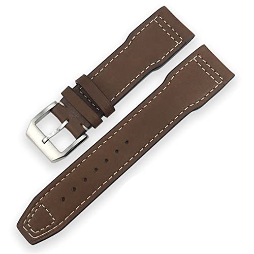 HYHJYMG Uhrenarmband für IWC Chronograph Mark Spitfire Uhrenzubehör, portugiesisches Armband, 20 mm / 21 mm, 20 mm von HYHJYMG
