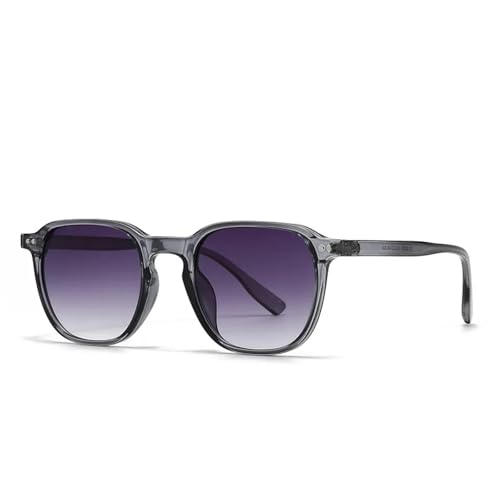 HYHJYMG Vintage Fashion Sonnenbrille Damen Herren Retro Nieten UV400, C6 Graugrau, Einheitsgröße von HYHJYMG