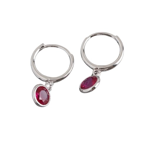 HYHJYMG Zögernde Becken -Hoop -Ohrringe für Frauen Mädchen 925 Sterling Silber Hypoallergen 6 mm Runde CZ Geburtsstein Charme Dangle Drop Knorpel kleine Hoops Huggie Jewelry Süße Geburtstagsurlaub HYHJYMG Zögernde Becken -Hoop -Ohrringe für Frauen Mädchen 925 Sterling Silber Hypoallergen 6 mm Runde CZ Geburtsstein Charme Dangle Drop Knorpel kleine Hoops Huggie Jewelry Süße Geburtstagsurlaub von HYHJYMG