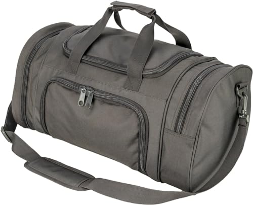 HYKING Taktische Reisetasche mit Schuhfach, Wochenendtasche, Handgepäcktasche für Damen und Herren, Fitnessstudio, Sport, Tragetasche, Grau von HYKING