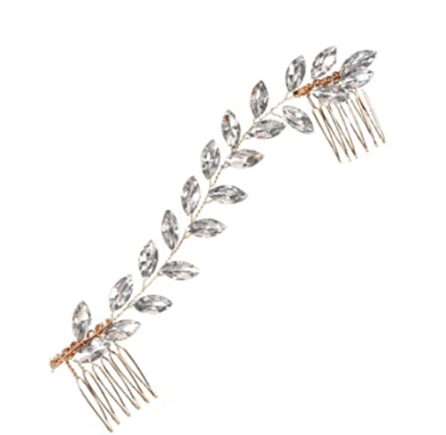 Haarkamm Damen Haar Seitenkamm Hochzeit Stirnband Braut Haarspange Kamm Silber Strass Haar Seitenkamm Haarschmuck Haarkamm Zum Stecken von HYKJCSS