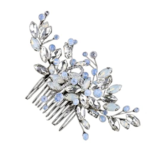 Haarkamm Damen Haarkämme Brautstirnbänder Hochzeit Haarschmuck Blumenkristall Haarkamm Haarband Haarkamm Zum Stecken von HYKJCSS